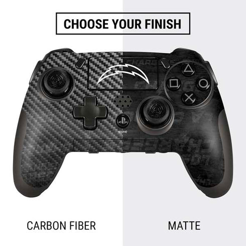 NFL Los Angeles Chargers Black & White PlayStation Scuf Vantage 2 Controller Skin